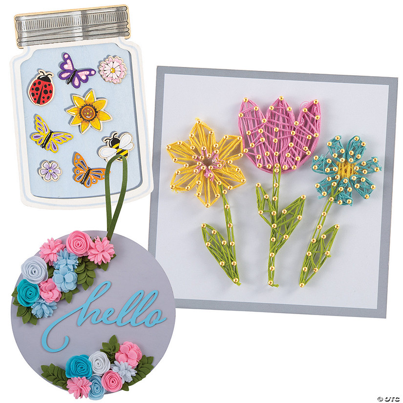 Spring Adult Home Decoration Craft Kit - Makes 5 Image