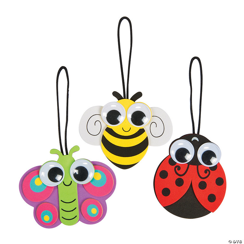 Spring Big Eye Bug Ornament Craft Kit - Makes 12 Image