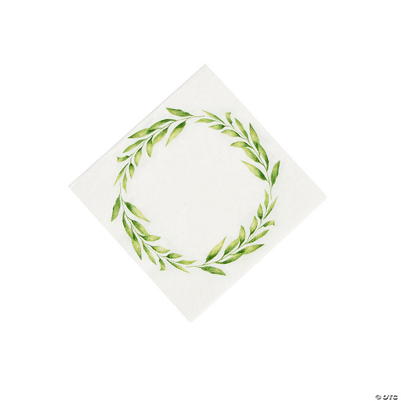 Spring Greenery Beverage Napkins