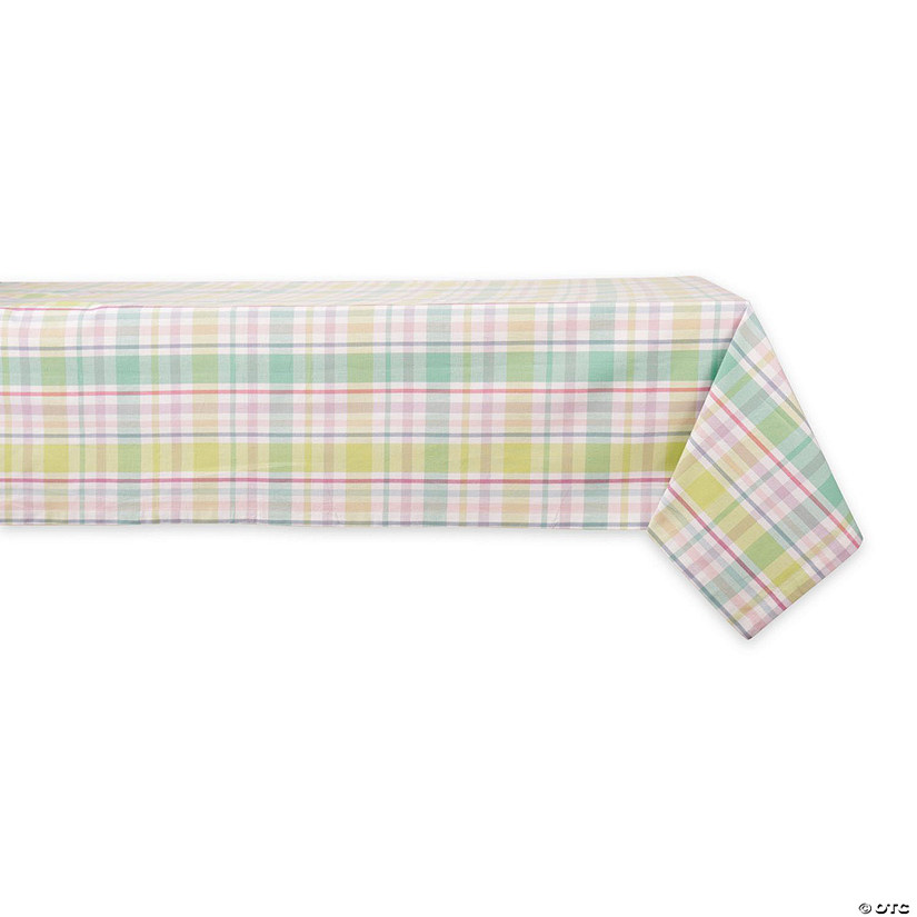 Spring Plaid Tablecloth 60X84 Image
