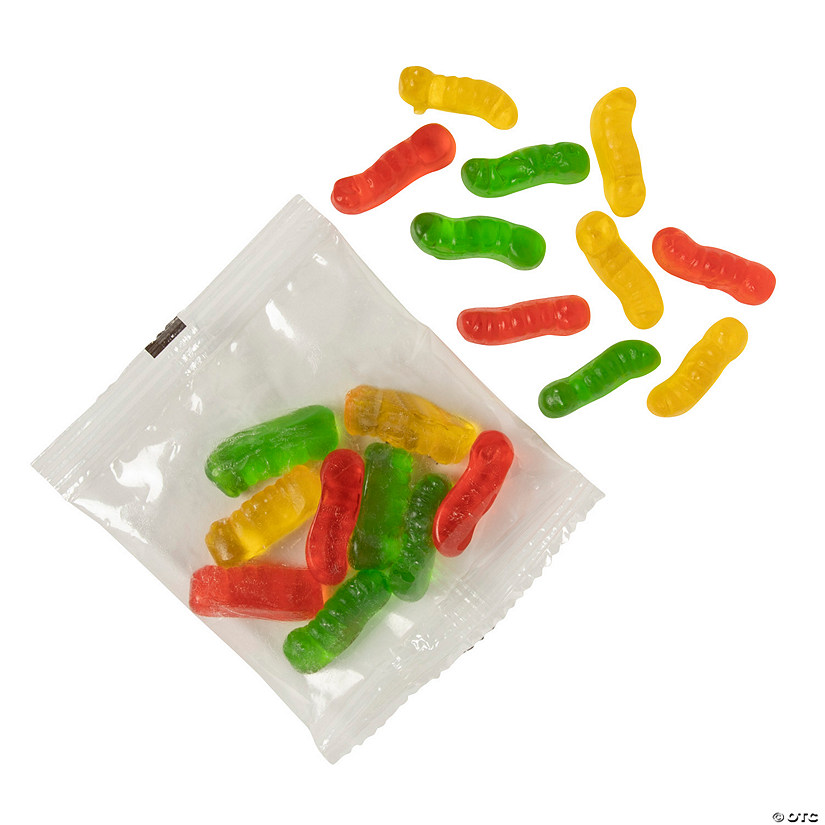 Spring Wriggly Worms Gummy Candy Fun Packs - 18 Pc. Image