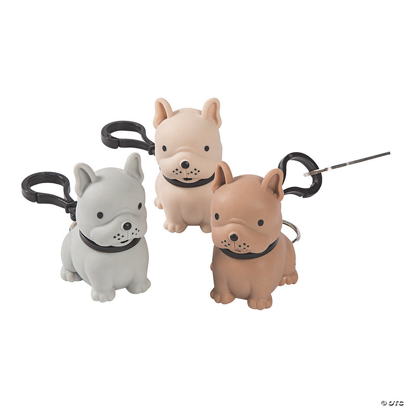 Squeeze-A-Dohz Bulldog Keychains Image