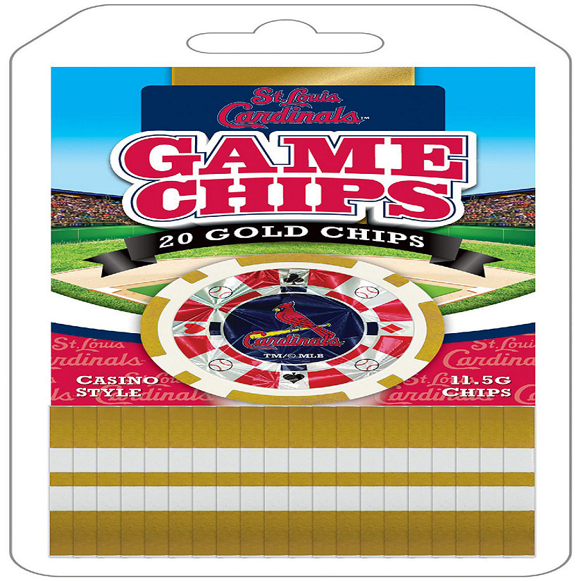 St. Louis Cardinals 20 Piece Poker Chips Image