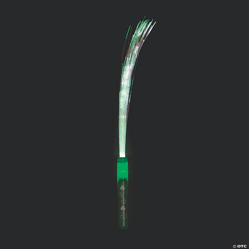 St. Patrick&#8217;s Day Fiber Optic Light-Up Wands - 12 Pc. Image