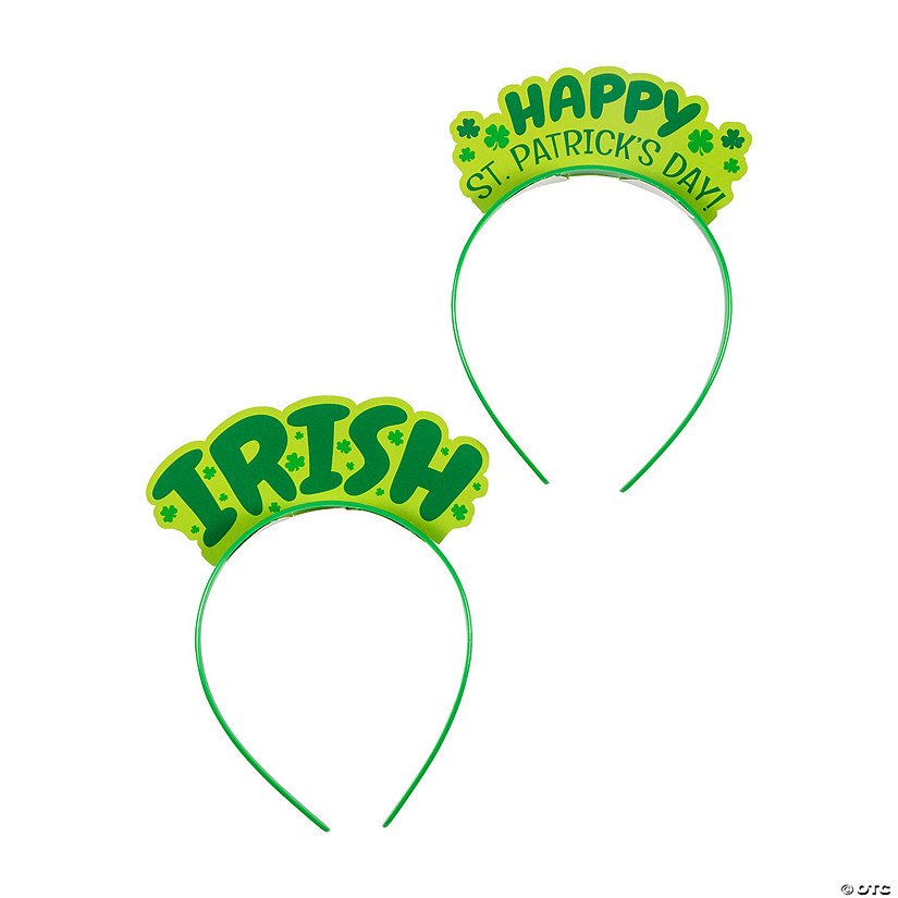 St. Patrick&#8217;s Day Headbands - 12 Pc. Image