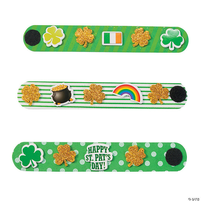 St. Patrick's Day Bracelet Craft Kit - Makes 12 Image