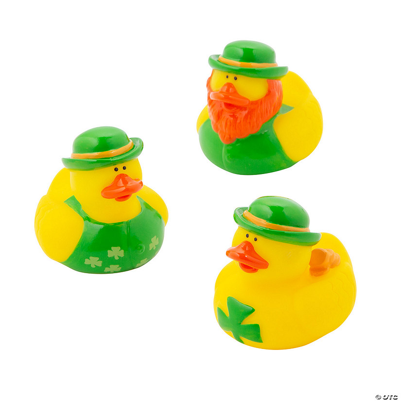 St. Patrick's Day Rubber Ducks - 12 Pc. Image