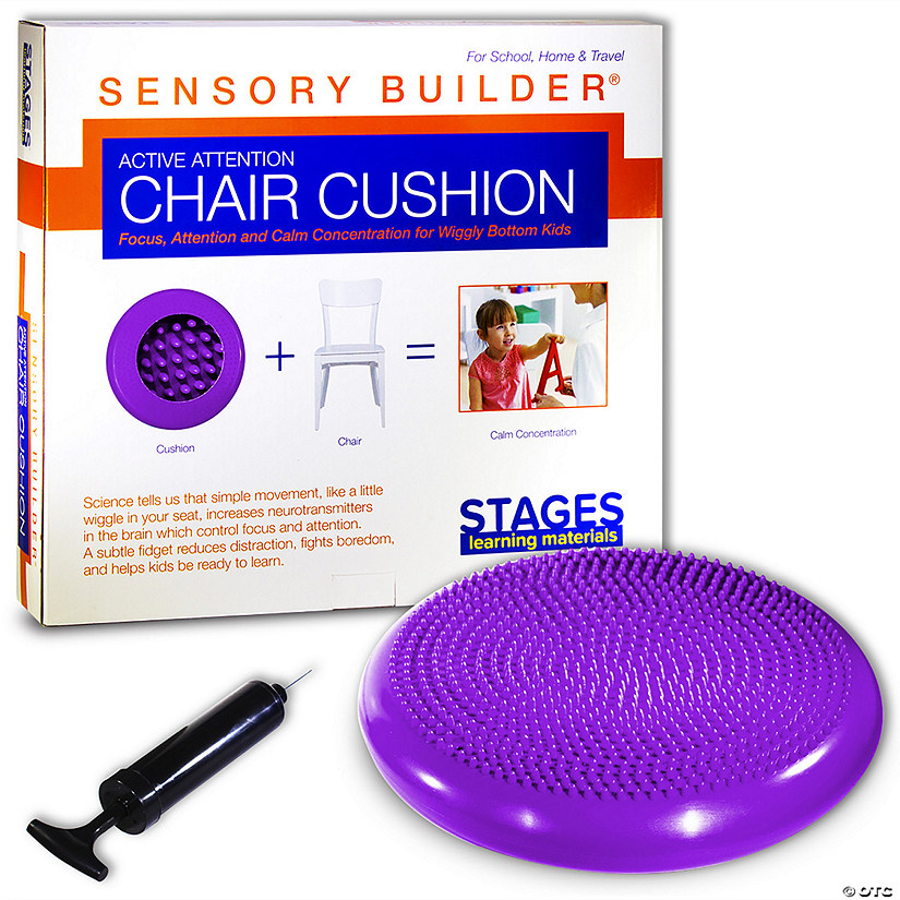 Stages Learning Materials Sensory Builder: Wiggle Cushion, Purple, Seating Image
