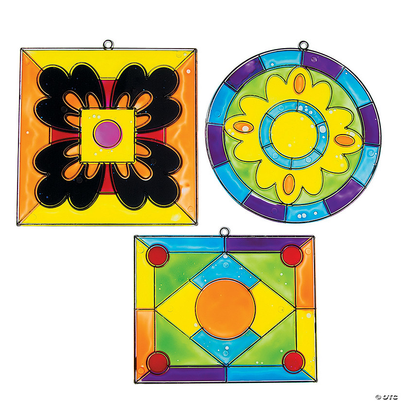 Stained Glass Suncatchers - 12 Pc. Image