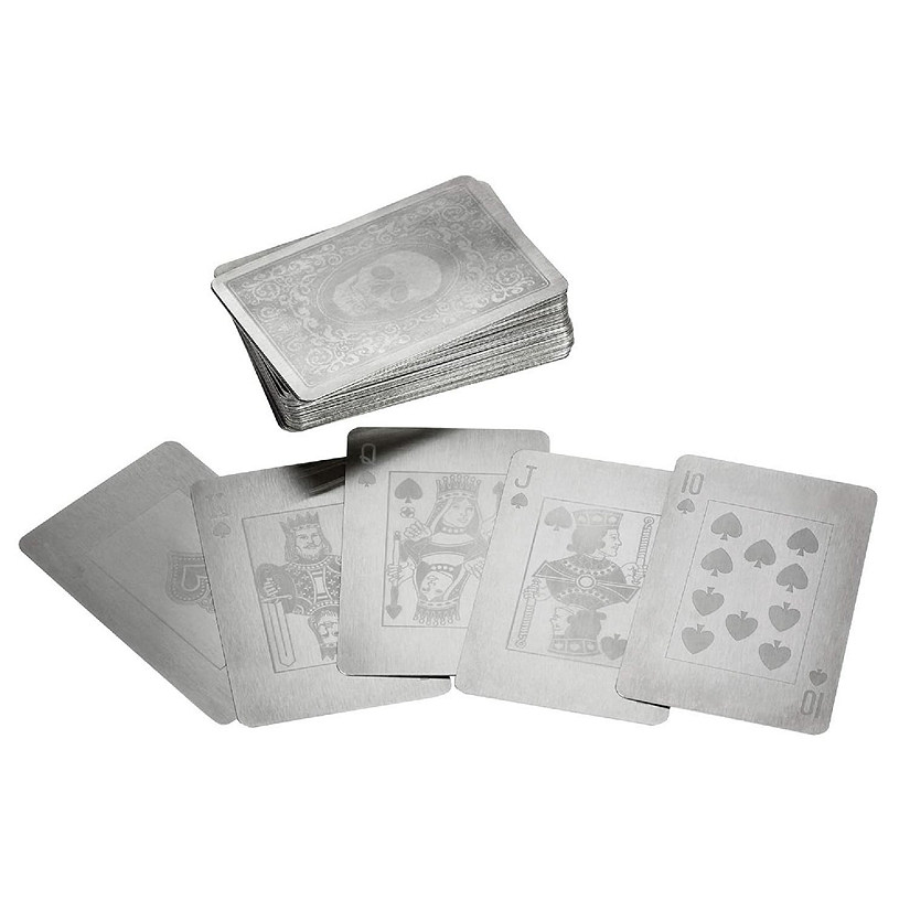 Stainless Steel Playing Cards With Lockbox Image