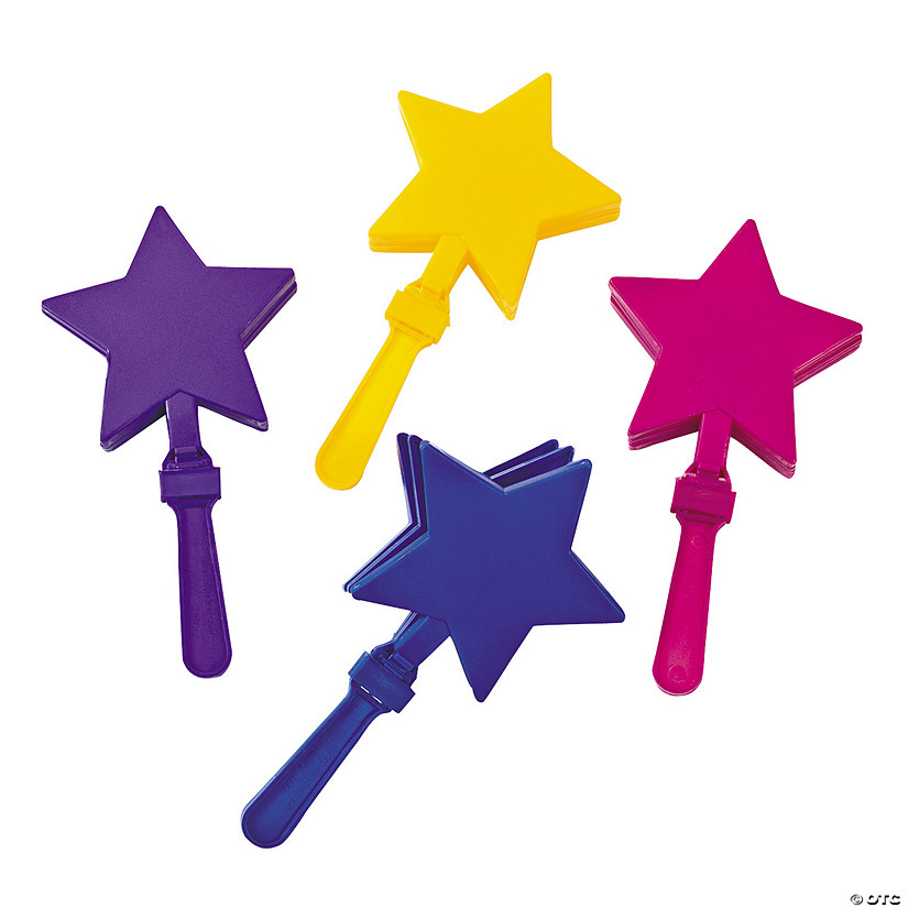 Star-Shaped Clappers - 12 Pc. Image