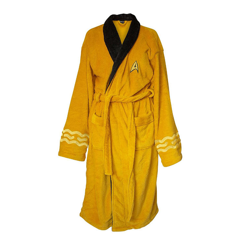 Star Trek Captain Kirk Bathrobe for Adults  One Size Fits Most Image