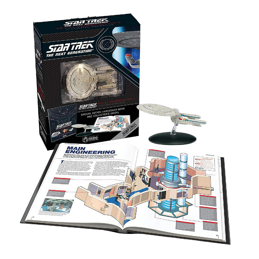 Star Trek Illustrated Handbook and Collectible Ship  USS Enterprise NCC-1701-D Image