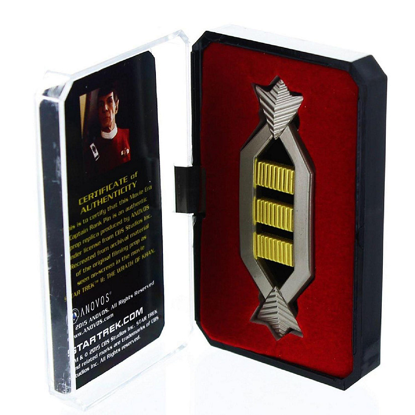 Star Trek Spock Captain Authentic Rank Pin Image