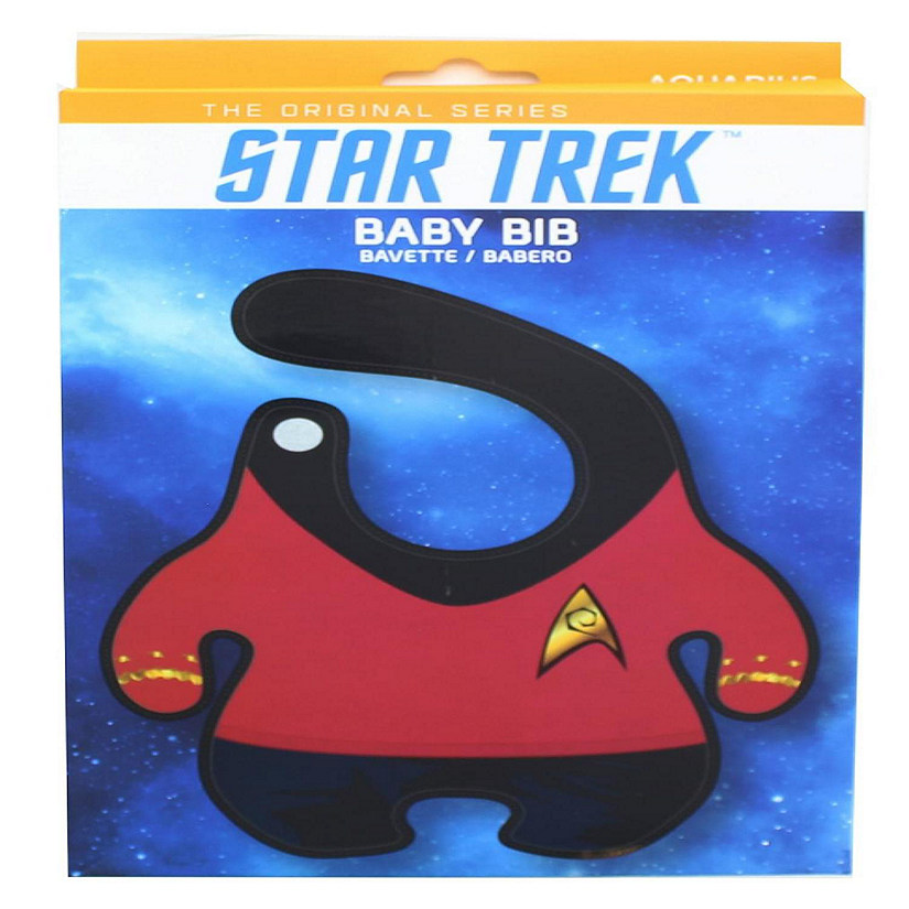 Star Trek The Original Series Engineering Uniform Terrycloth Baby Bib Image