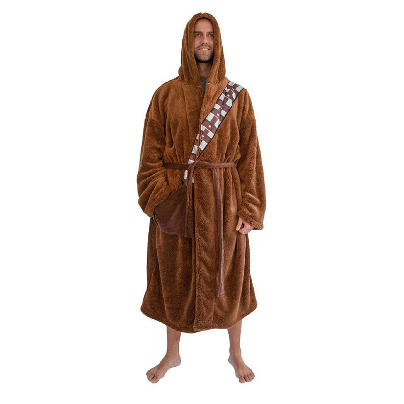 Star Wars Chewbacca Hooded Bathrobe For Adults  Big And Tall XXXL Image