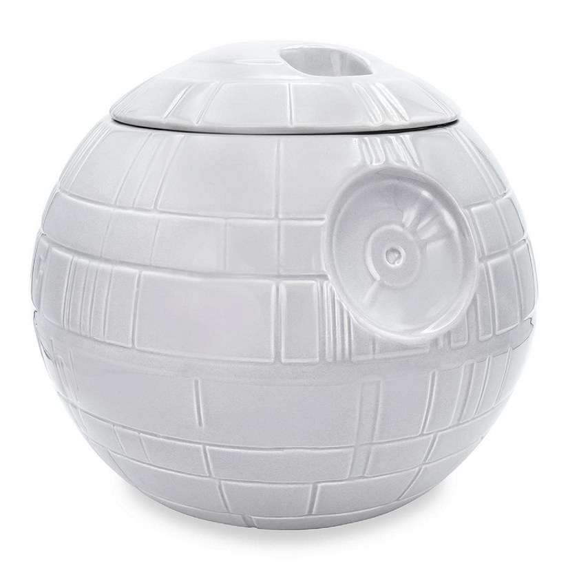 Star Wars Death Star Ceramic Cookie Jar Container  10 Inches Tall Image