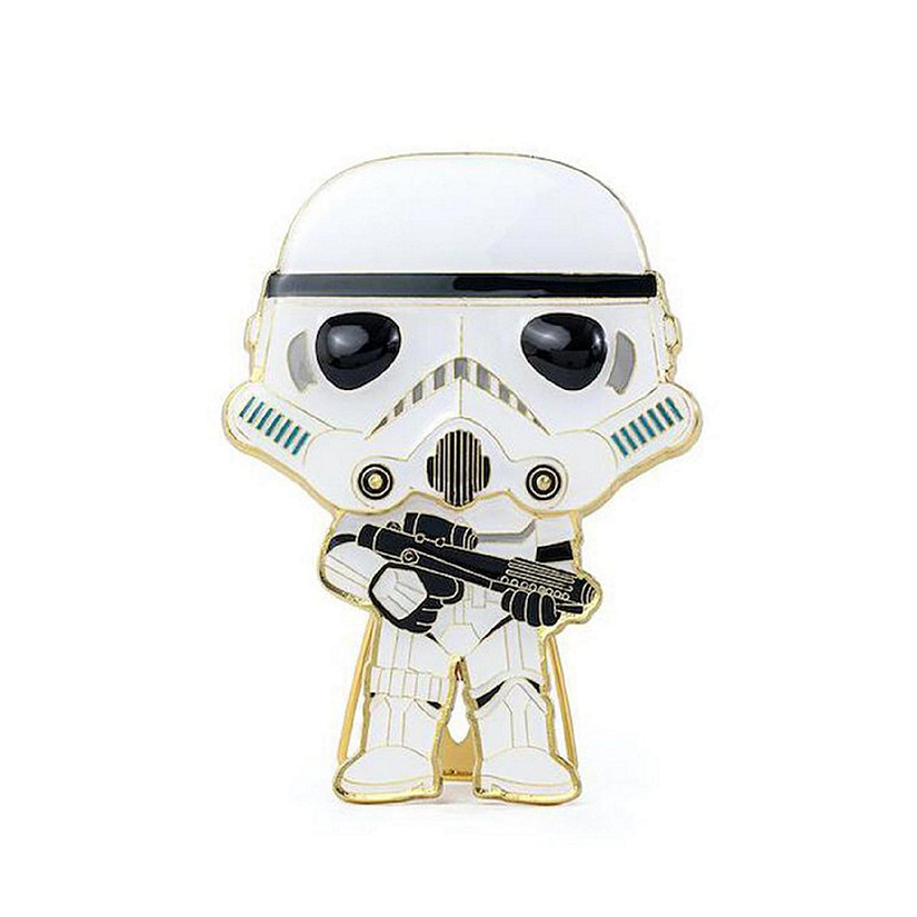Star Wars Funko POP Pin Large Enamel Pin  Stormtrooper Image