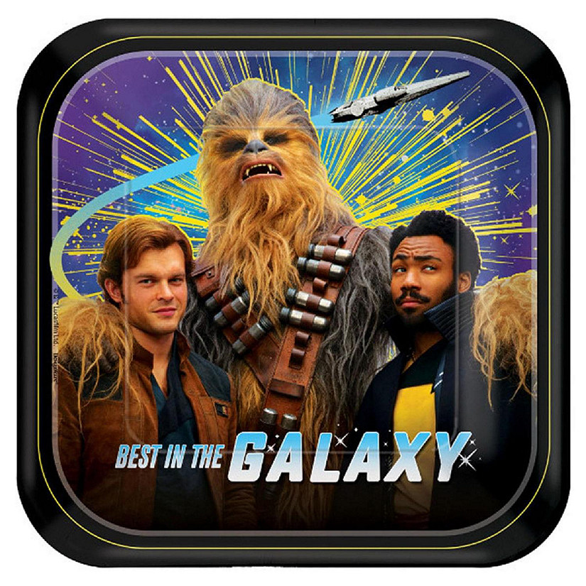Star Wars Han Solo 7" Square Paper Party Plates, 8-Pack Image