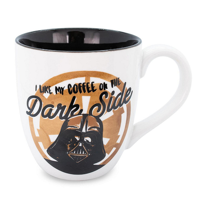 Star Wars "I Like My Coffee On The Dark Side" Ceramic Mug  Holds 18 Ounces Image