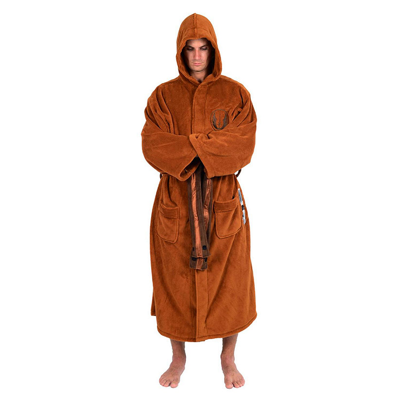 Star Wars Jedi Master Hooded Bathrobe for Men/Women  One Size Fits Most Adults Image