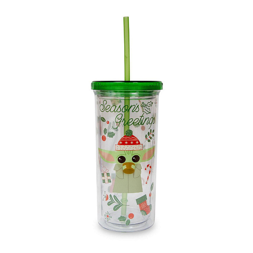 Star Wars: The Mandalorian Grogu Christmas Icons Carnival Cup With Lid and Straw Image