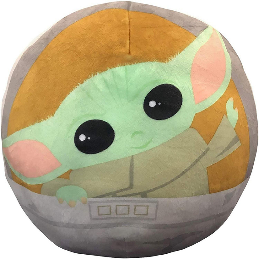 Star Wars The Mandalorian The Child 11 Inch Round Cloud Plush Pillow Image