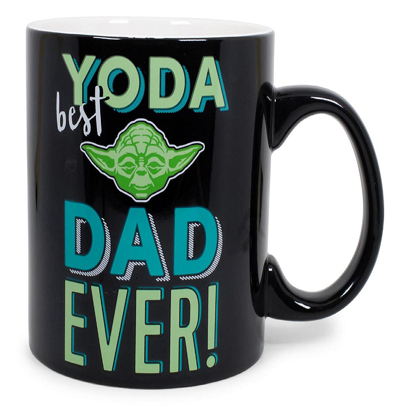 Star Wars "Yoda Best Dad Ever" Ceramic Mug  Holds 20 Ounces  Toynk Exclusive Image