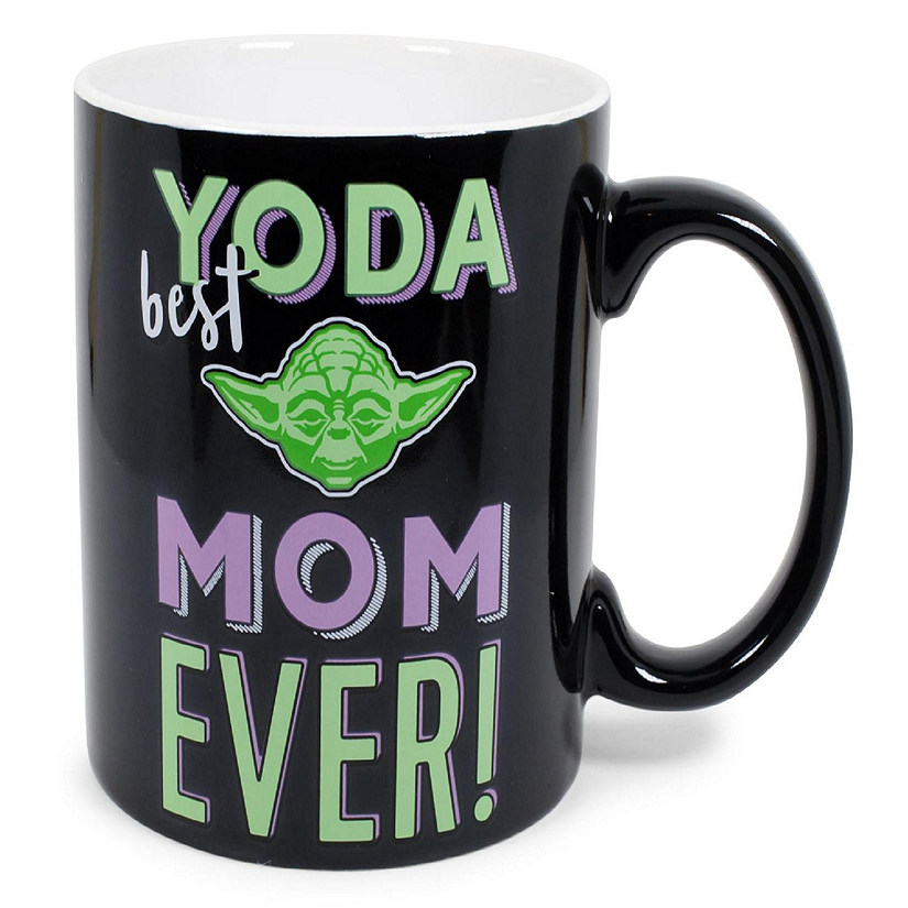 Star Wars "Yoda Best Mom Ever" Ceramic Mug  Holds 20 Ounces  Toynk Exclusive Image