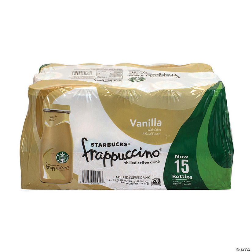 Starbucks Frappuccino Vanilla Coffee Drink, 9.5 oz, 15 Count Image