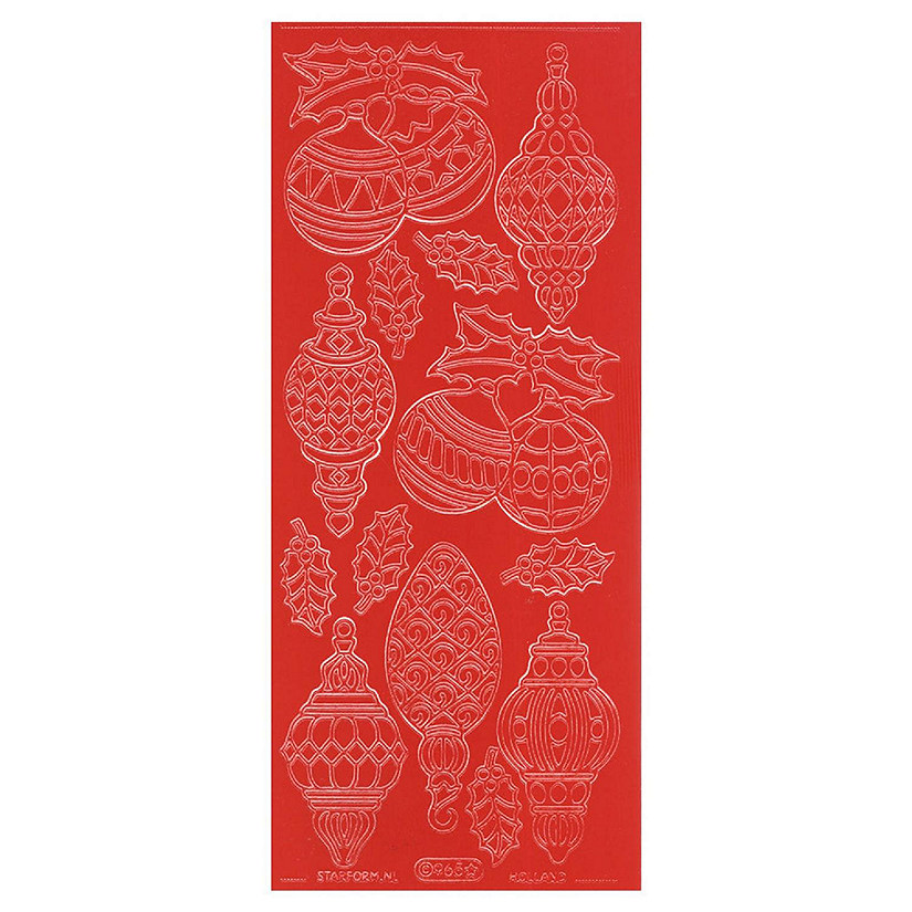 Starform Deco Stickers - Christmas Baubles - Red Image