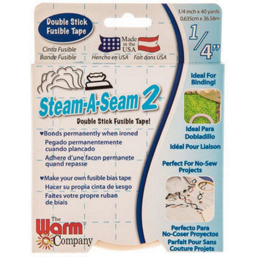 Steam A Seam 2  Fusible Tape Quarter Inch x 40 Yards Pkg by Warm Co Image