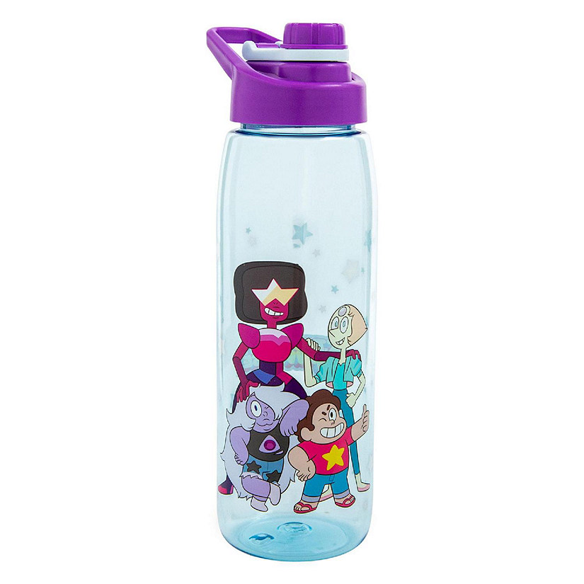 Steven Universe Characters Water Bottle With Screw-Top Lid  Holds 28 Ounces Image