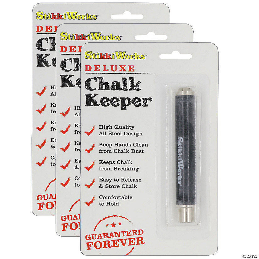 StikkiWorks DeluPropere Chalk Keeper, Pack of 3 Image