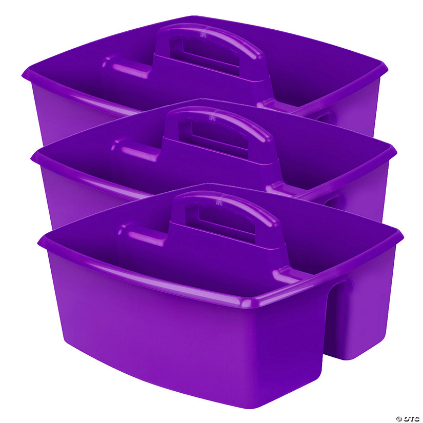 Storex Large Caddy, Purple, Pack of 3 Image