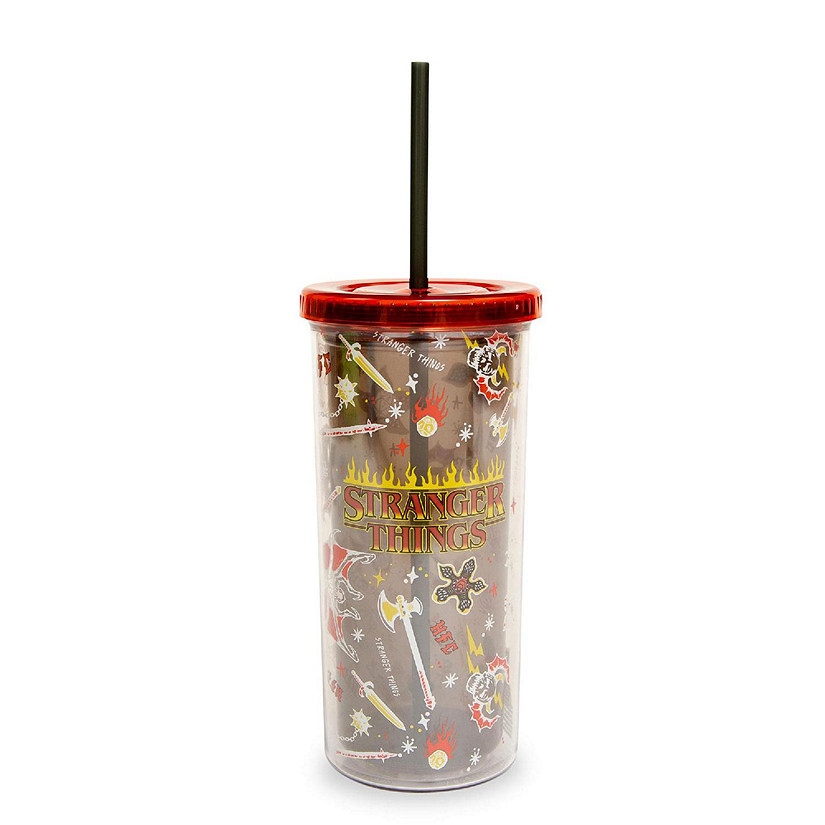 Stranger Things Hellfire Club Carnival Cup With Lid and Straw  Holds 20 Ounces Image