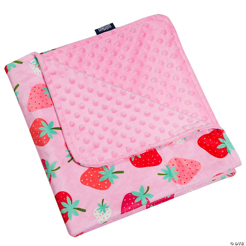 Strawberry Patch Plush Baby Blanket Image