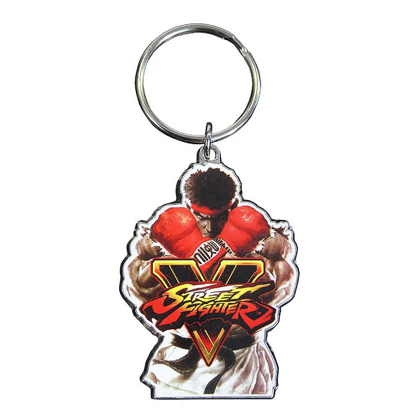 Street Fighter V Ryu Enamel Metal Key Ring Image