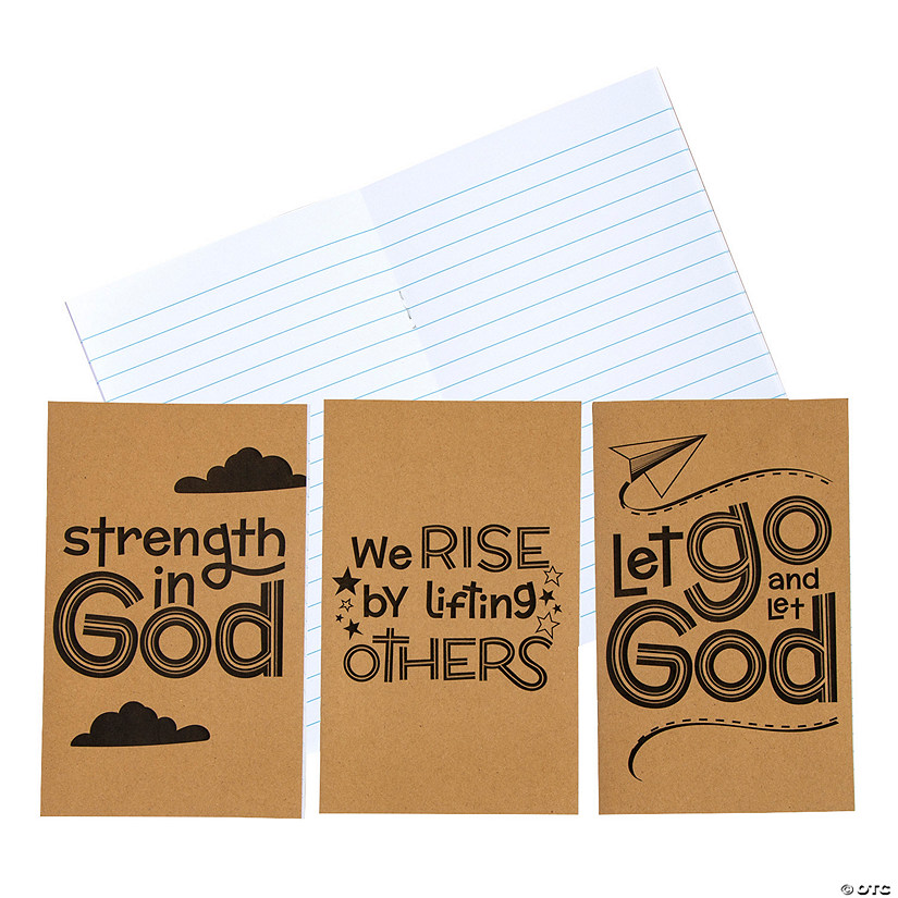 Strength in God Kraft Paper Notepads - 24 Pc. Image