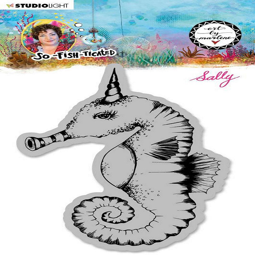 Studio Light ABMCling Stamp Sally Sea horseSoFishTicated100x120mmnr16 Image