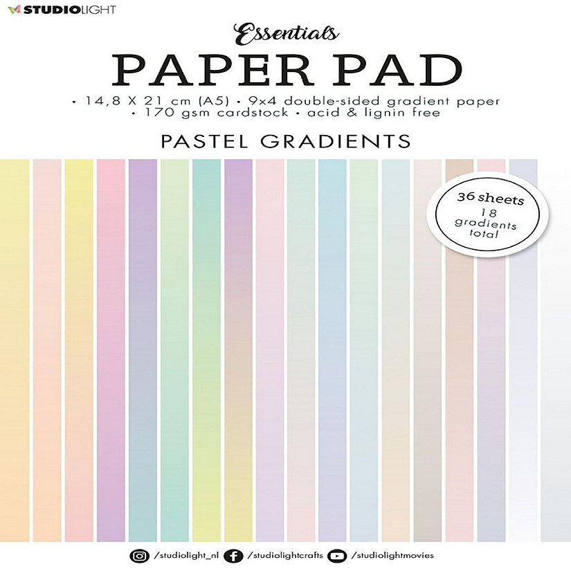 Studio Light SL Paper Pad Double Sided Pastel Gradients Essentials 148x210mm 36 SH  nr19 Image