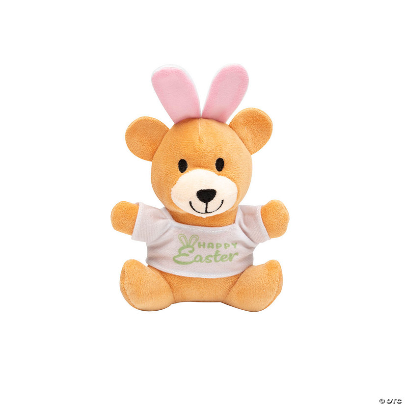 Stuffed Bear with Happy Easter T-Shirt & Bunny Ears - 12 Pc. Image