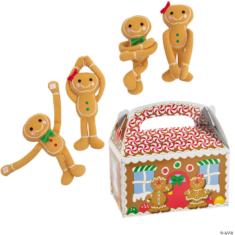 Stuffed Long Arm Gingerbread Gift Kit for 12 Image
