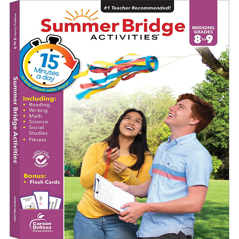 Summer Bridge Activities, Grades 8 - 9 Image