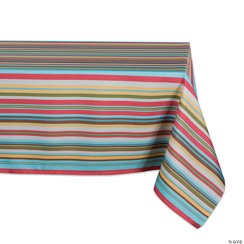Summer Stripe Outdoor Tablecloth 60X120 Image