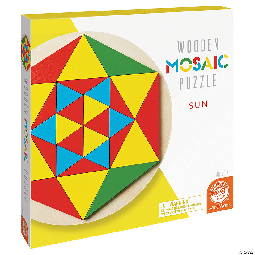 Sun Mosaic Wood Puzzle Image