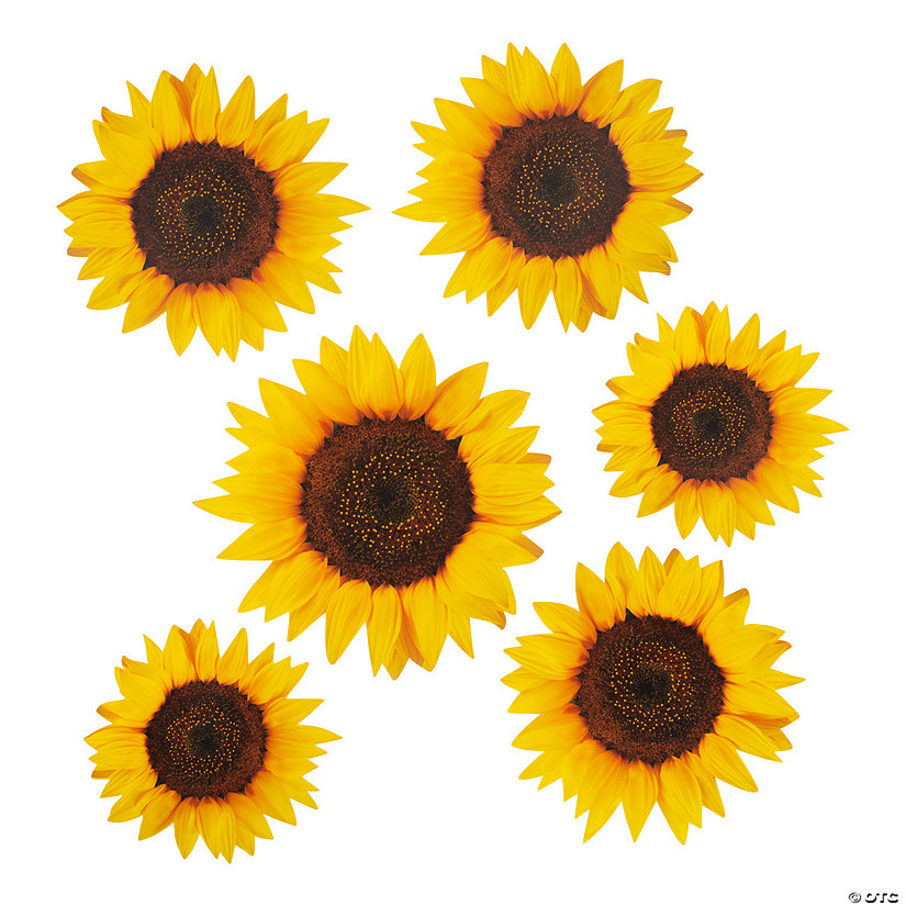 Sunflower Cutout Decorations - 6 Pc. Image