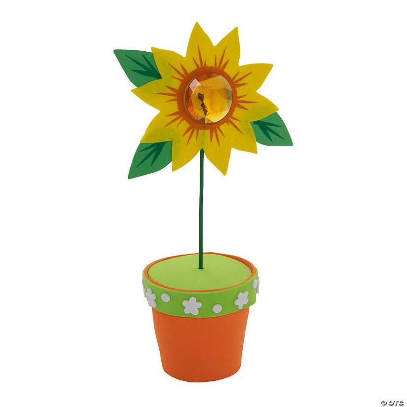 Sunflower Flower Pot Craft Kit - Makes 6 Image