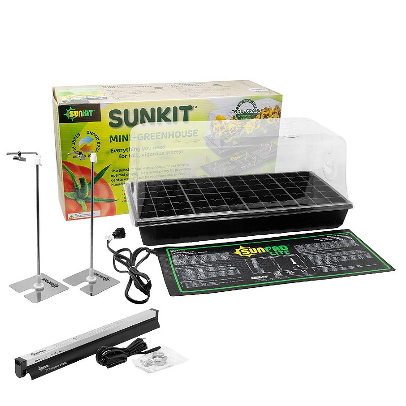 Sunkit LED Mini Greenhouse Kit for indoor Gardening  Seed Starting Image