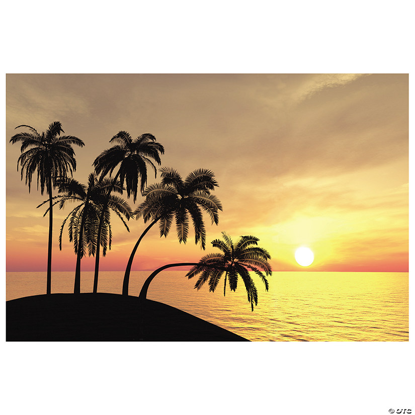 Sunset Beach Backdrop - 3 Pc. Image